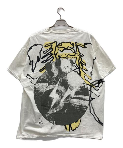 cactus jack（カクタス・ジャック）cactus jack (カクタス・ジャック) KAWS (カウズ) FRAGMENTS (フラグメント) Tシャツ ホワイト サイズ:XLの古着・服飾アイテム