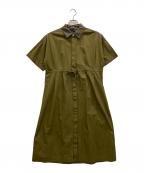 FRED PERRYフレッドペリー）の古着「シャツワンピース」｜カーキ