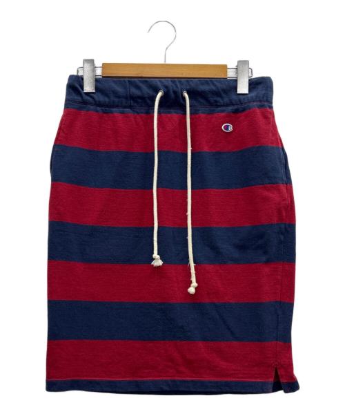 Champion（チャンピオン）Champion (チャンピオン) スカート レッド×ネイビー サイズ:Lの古着・服飾アイテム