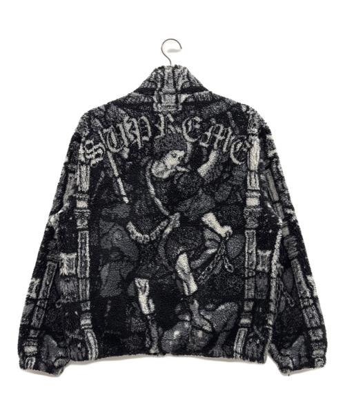 SUPREME（シュプリーム）SUPREME (シュプリーム) 21SS Saint Michael Fleece Jacket ブラック×ホワイト サイズ:Mの古着・服飾アイテム