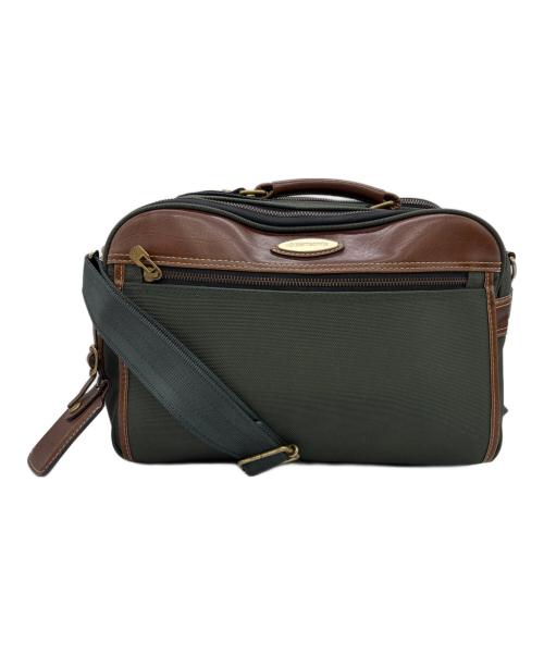 Samsonite（サムソナイト）Samsonite (サムソナイト) ショルダーバッグ グリーン×ブラウンの古着・服飾アイテム