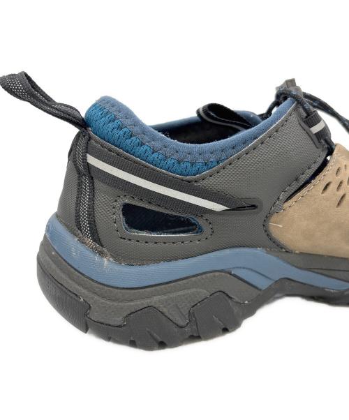 KEEN（キーン）KEEN (キーン) ハイキングシューズ ベージュ×ネイビー サイズ:26.5の古着・服飾アイテム