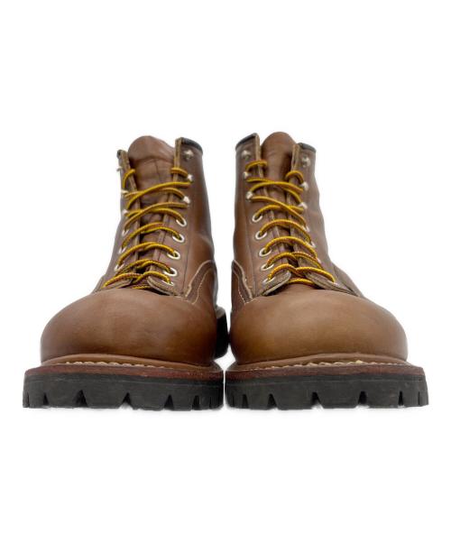 RED WING（レッドウィング）RED WING (レッドウィング) ラインマンブーツ ブラウン サイズ:27の古着・服飾アイテム