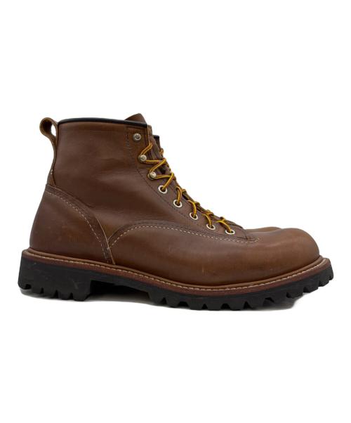 RED WING（レッドウィング）RED WING (レッドウィング) ラインマンブーツ ブラウン サイズ:27の古着・服飾アイテム
