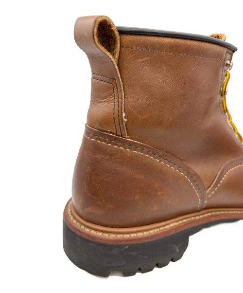 RED WING（レッドウィング）RED WING (レッドウィング) ラインマンブーツ ブラウン サイズ:27の古着・服飾アイテム
