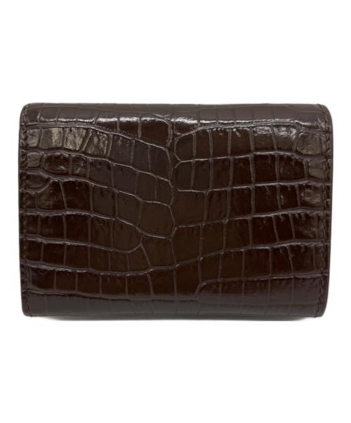 Saint Laurent Paris（サンローランパリ）Saint Laurent Paris (サンローランパリ) コンパクトウォレット ブラウンの古着・服飾アイテム