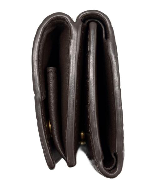 Saint Laurent Paris（サンローランパリ）Saint Laurent Paris (サンローランパリ) コンパクトウォレット ブラウンの古着・服飾アイテム