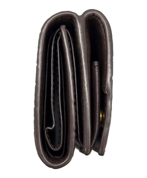 Saint Laurent Paris（サンローランパリ）Saint Laurent Paris (サンローランパリ) コンパクトウォレット ブラウンの古着・服飾アイテム