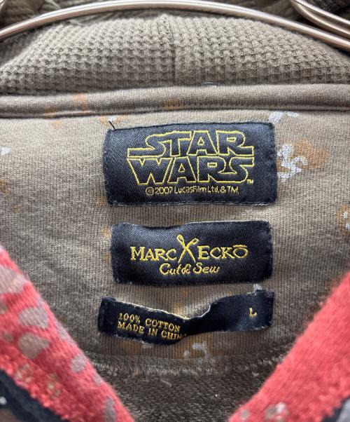 MARC ECKO（マークエコ）MARC ECKO (マークエコ) ジップパーカー カーキ×レッド×イエロー サイズ:Lの古着・服飾アイテム