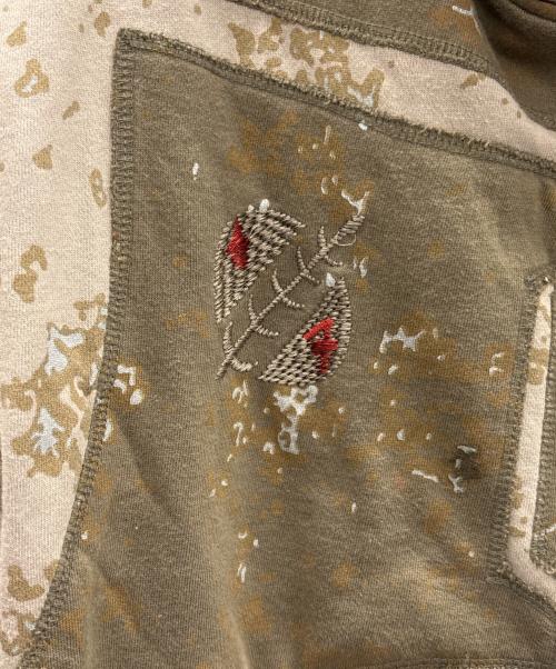 MARC ECKO（マークエコ）MARC ECKO (マークエコ) ジップパーカー カーキ×レッド×イエロー サイズ:Lの古着・服飾アイテム