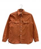 SUGAR CANEシュガーケーン）の古着「ワークシャツ」｜オレンジ