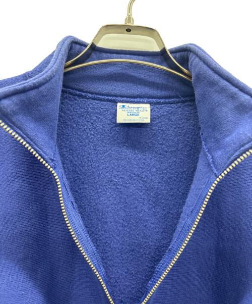 Champion（チャンピオン）Champion (チャンピオン) ハーフジップスウェット ブルー サイズ:Lの古着・服飾アイテム