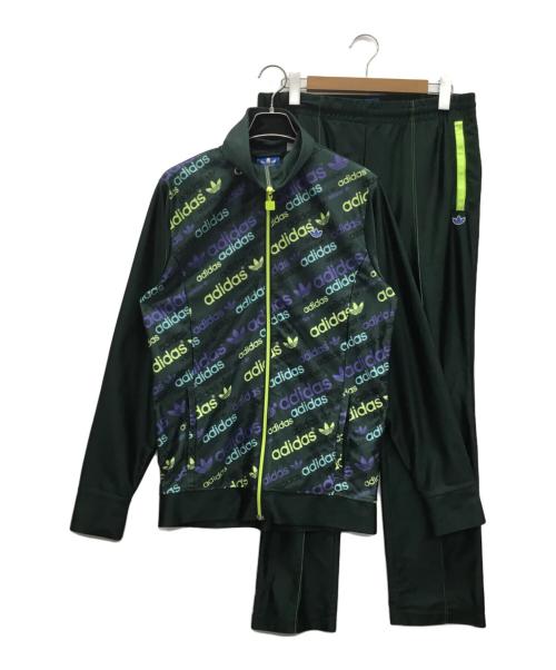 adidas（アディダス）adidas (アディダス) トラックジャケット グリーン サイズ:上O/下Lの古着・服飾アイテム