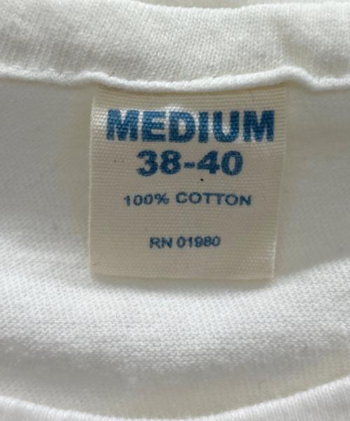 nobrand（ノーブランド）nobrand (ノーブランド) プリントTシャツ ホワイト×グリーン サイズ:Mの古着・服飾アイテム