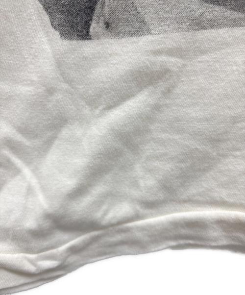 nobrand（ノーブランド）nobrand (ノーブランド) プリントTシャツ ホワイト×グリーン サイズ:Mの古着・服飾アイテム