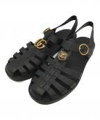 GUCCIグッチ）の古着「ラバーサンダル」｜ブラック