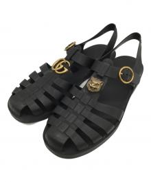 GUCCI（グッチ）の古着「ラバーサンダル」｜ブラック