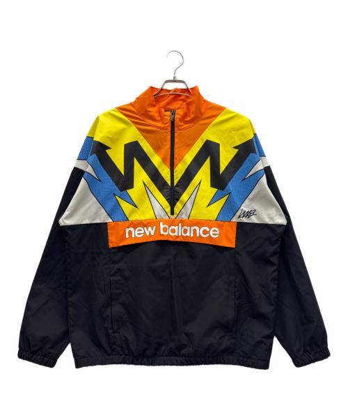 NEW BALANCE（ニューバランス）NEW BALANCE (ニューバランス) Kervin Brisseaux バスケットボールジャケット オレンジ×ブラック サイズ:XLの古着・服飾アイテム