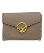 FENDIフェンディ）の古着「3つ折り財布」｜ベージュ