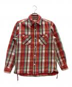 HOUSTONヒューストン）の古着「シャツ」｜レッド×グリーン