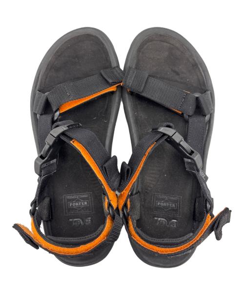 TEVA（テバ）TEVA (テバ) PORTER (ポーター) サンダル ブラック×オレンジ サイズ:28の古着・服飾アイテム