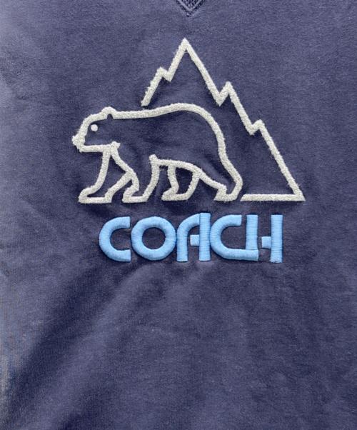 COACH（コーチ）COACH (コーチ) ポーラーベアグラフィックスウェット ネイビー サイズ:Mの古着・服飾アイテム