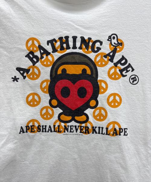 BAPE BY A BATHING APE（ベイプバイアベイシングエイプ）BAPE BY A BATHING APE (ベイプバイアベイシングエイプ) Tシャツ ホワイト サイズ:Mの古着・服飾アイテム