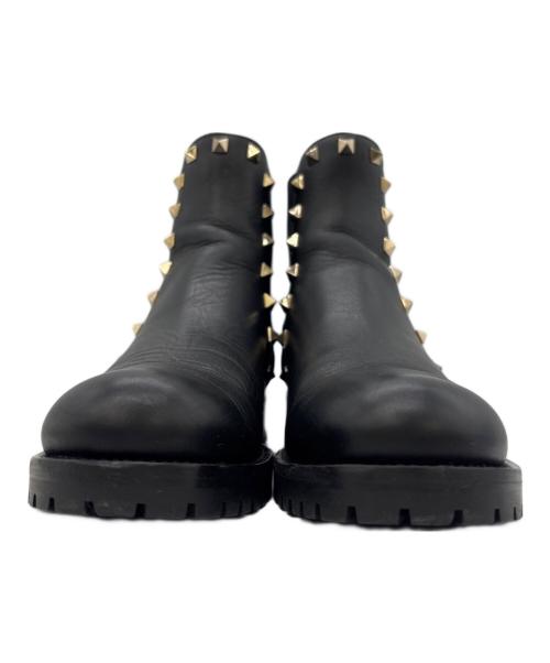 VALENTINO GARAVANI（ヴァレンティノ・ガラヴァーニ）VALENTINO GARAVANI (ヴァレンティノ・ガラヴァーニ) ブーツ ブラック サイズ:37の古着・服飾アイテム