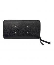 Maison Margiela（メゾンマルジェラ）の古着「ジップアラウンドウォレット 長財布」｜ブラック