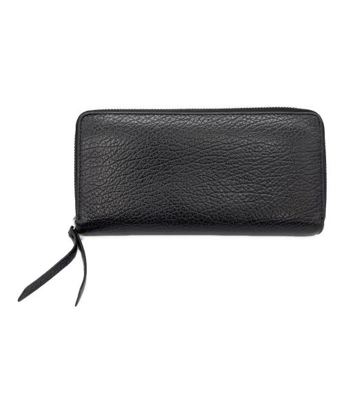 Maison Margiela（メゾンマルジェラ）Maison Margiela (メゾンマルジェラ) ジップアラウンドウォレット 長財布 ブラックの古着・服飾アイテム