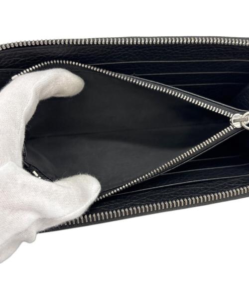 Maison Margiela（メゾンマルジェラ）Maison Margiela (メゾンマルジェラ) ジップアラウンドウォレット 長財布 ブラックの古着・服飾アイテム