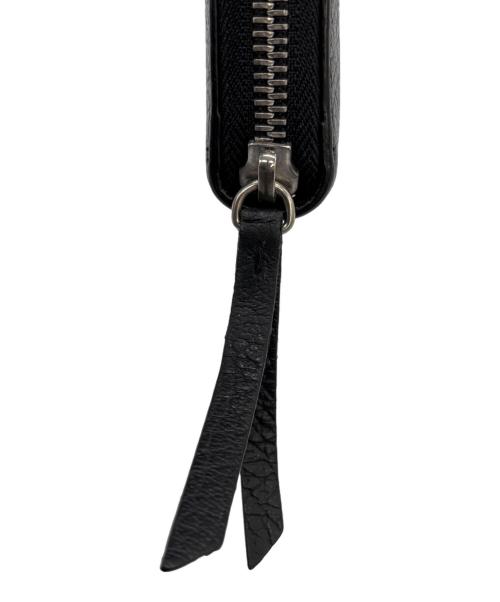 Maison Margiela（メゾンマルジェラ）Maison Margiela (メゾンマルジェラ) ジップアラウンドウォレット 長財布 ブラックの古着・服飾アイテム