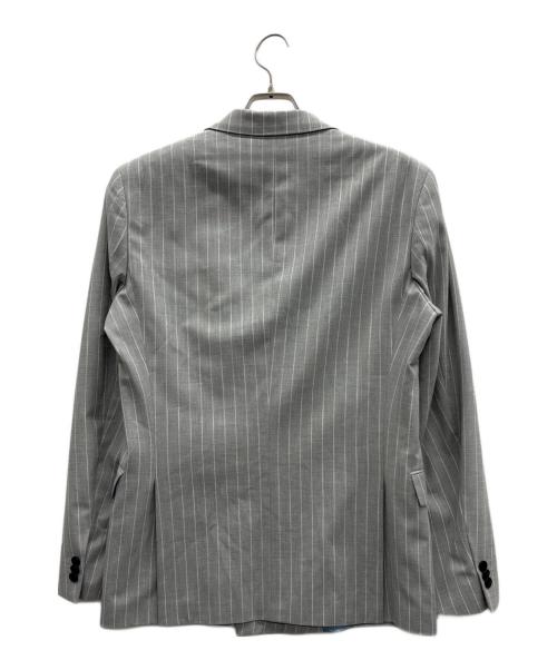 HUGO BOSS（ヒューゴ ボス）HUGO BOSS (ヒューゴ ボス) ダブルジャケット グレー×ホワイト サイズ:46の古着・服飾アイテム