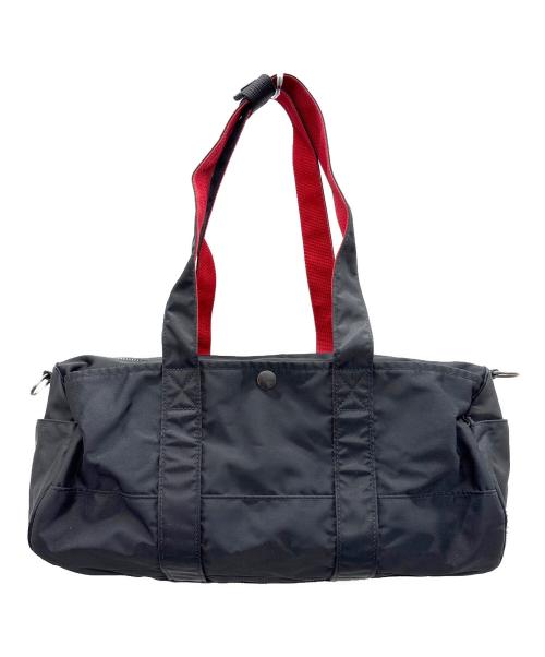PORTER（ポーター）PORTER (ポーター) ILS (イル) ロールボストンバッグ ブラック×レッドの古着・服飾アイテム