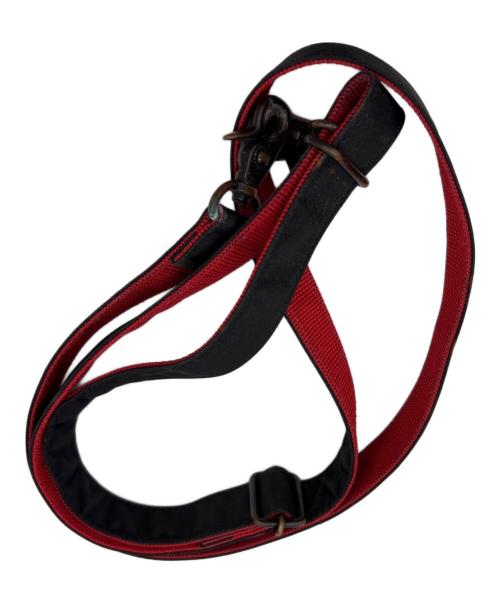 PORTER（ポーター）PORTER (ポーター) ILS (イル) ロールボストンバッグ ブラック×レッドの古着・服飾アイテム