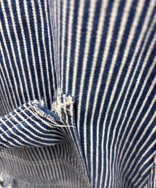 LEE（リー）LEE (リー) オーバーオール ブルー×ホワイト サイズ:Mの古着・服飾アイテム