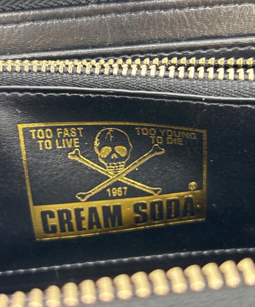 CREAM SODA（クリームソーダ）CREAM SODA (クリームソーダ) ラウンドファスナー財布 レッドの古着・服飾アイテム