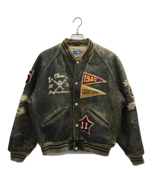 GRERRY cosby（ジェリー コスビー）GRERRY cosby (ジェリー コスビー) レザージャケット グレー サイズ:なしの古着・服飾アイテム