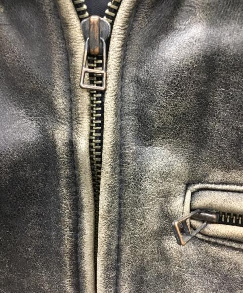 HARLEY-DAVIDSON（ハーレーダビッドソン）HARLEY-DAVIDSON (ハーレーダビッドソン) ライダースジャケット ブラウン×レッド サイズ:Lの古着・服飾アイテム