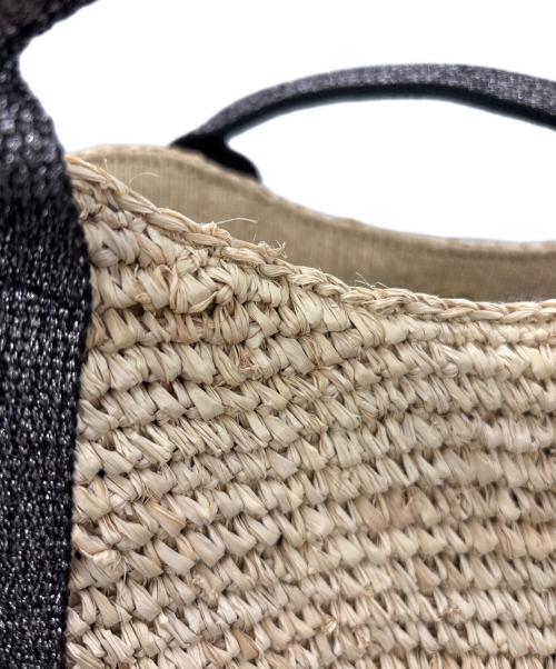 VIOLAd'ORO（ヴィオラドーロ）VIOLAd'ORO (ヴィオラドーロ) カゴバッグ カーキ×ブラックの古着・服飾アイテム