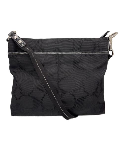 COACH（コーチ）COACH (コーチ) ショルダーバッグ ブラック×ピンクの古着・服飾アイテム