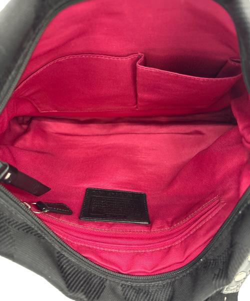 COACH（コーチ）COACH (コーチ) ショルダーバッグ ブラック×ピンクの古着・服飾アイテム