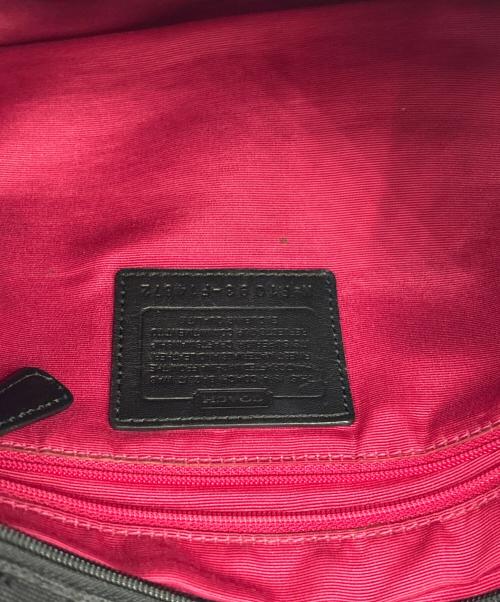 COACH（コーチ）COACH (コーチ) ショルダーバッグ ブラック×ピンクの古着・服飾アイテム