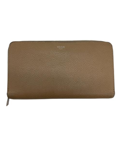 CELINE（セリーヌ）CELINE (セリーヌ) 長財布 ベージュ×レッドの古着・服飾アイテム