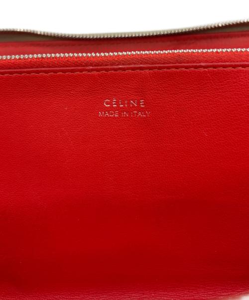 CELINE（セリーヌ）CELINE (セリーヌ) 長財布 ベージュ×レッドの古着・服飾アイテム