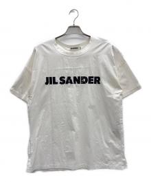 JIL SANDER（ジルサンダー）の古着「ロゴプリントカットオフTシャツ」｜ホワイト