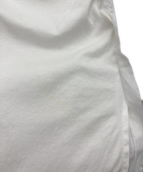 JIL SANDER（ジルサンダー）JIL SANDER (ジルサンダー) ロゴプリントカットオフTシャツ ホワイト サイズ:Lの古着・服飾アイテム
