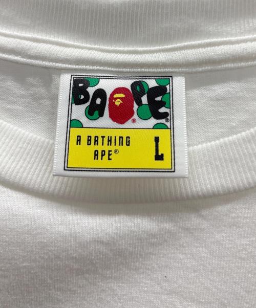 A BATHING APE（アベイシングエイプ）A BATHING APE (ア ベイシング エイプ) Tシャツ ホワイト サイズ:Lの古着・服飾アイテム