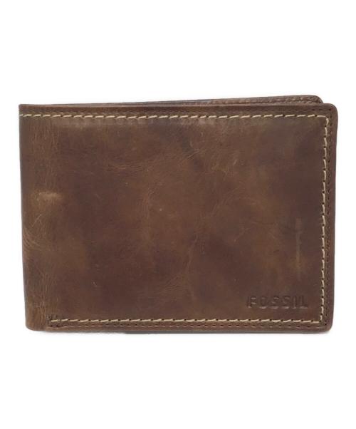 FOSSIL（フォッシル）FOSSIL (フォッシル) 2つ折り財布 ブラウンの古着・服飾アイテム