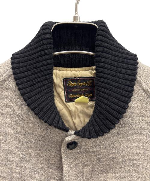 STYLE EYES（スタイルアイズ）STYLE EYES (スタイルアイズ) メルトンジャケット グレー サイズ:Mの古着・服飾アイテム